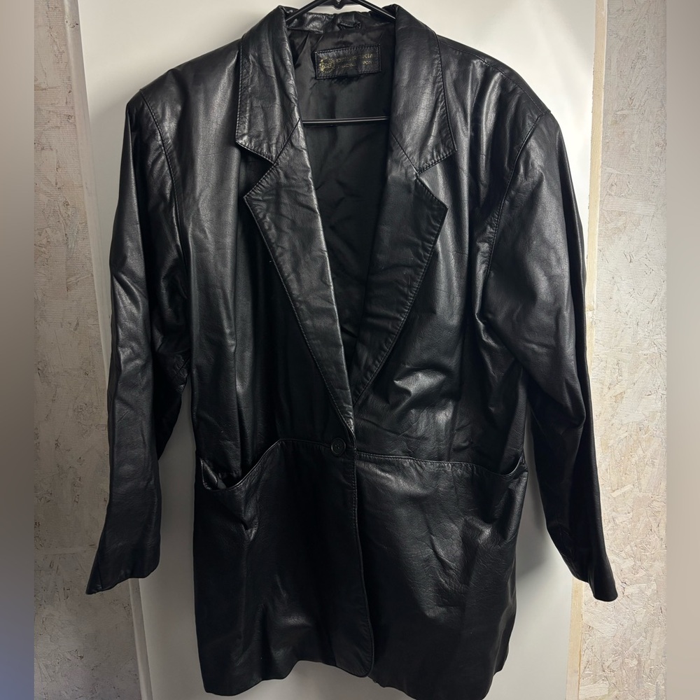 Deerskin‎ trading post leather jacket blazer